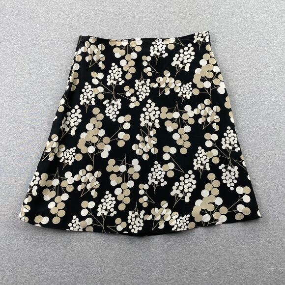Y2K VTG Mossimo Skirt Womens 8 Dark Floral 100% Silk Whimsigoth Cottagecore Boho - Picture 2 of 12